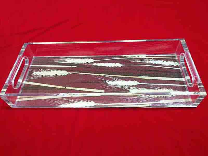 亞克力酒店食品托盤工廠定制